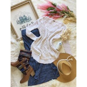 Free People Pearl Island Fisherman’s Cable Knit